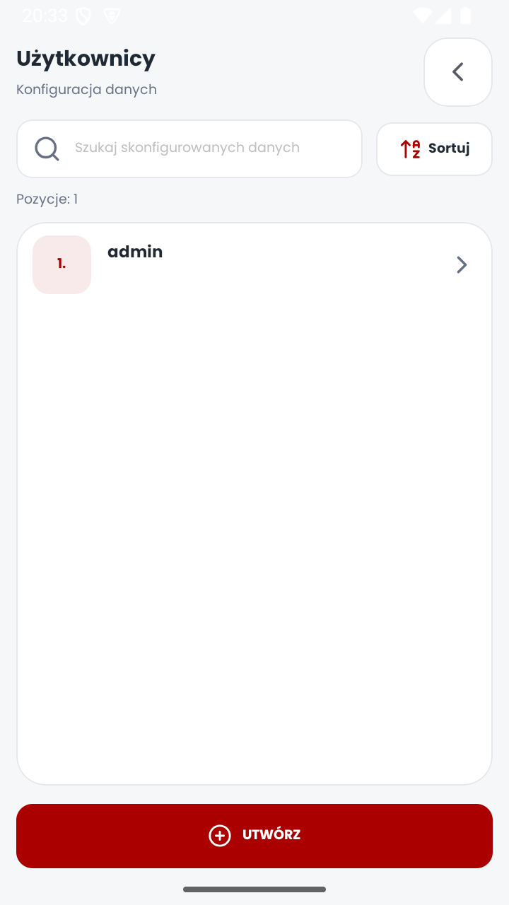 Lista użytkowników